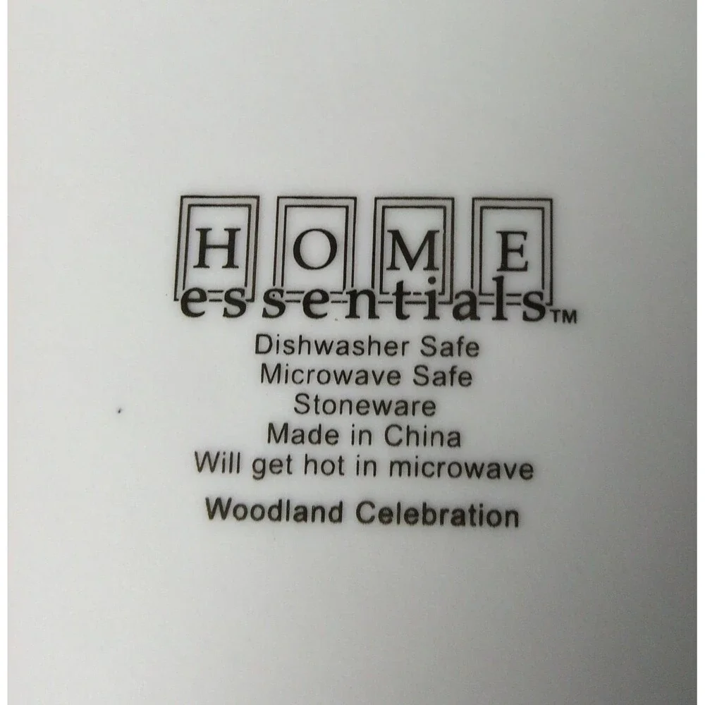 HOME ESSENTIALS WOODLAND CELEBRATION 3 PIECE DINNER SET FOR 4
